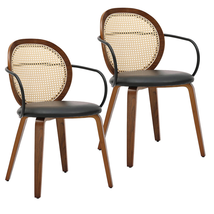Orias Dining Chair Walnut Set of 2