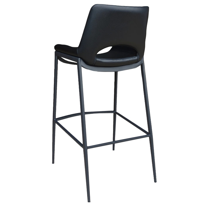 Icona 30" Bar Stool Black Black