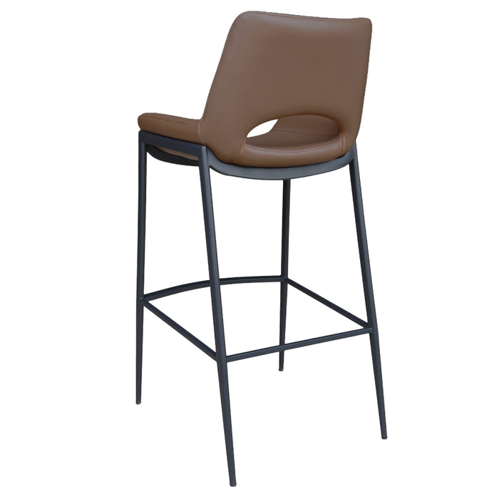 Icona 30" Bar Stool Saddle Black