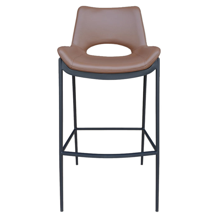 Icona 30" Bar Stool Saddle Black