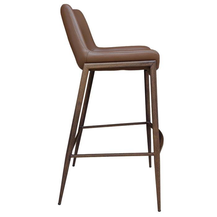 Icona 30" Bar Stool Saddle Walnut