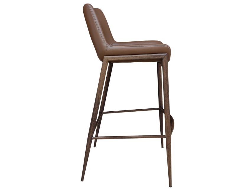 Icona 30" Bar Stool in Saddle and Walnut
