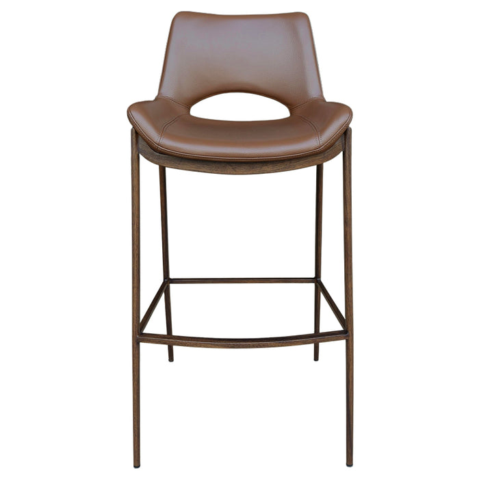 Icona 30" Bar Stool Saddle Walnut