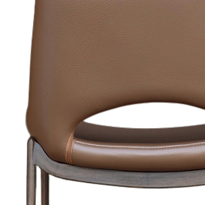 Icona 30" Bar Stool Saddle Walnut
