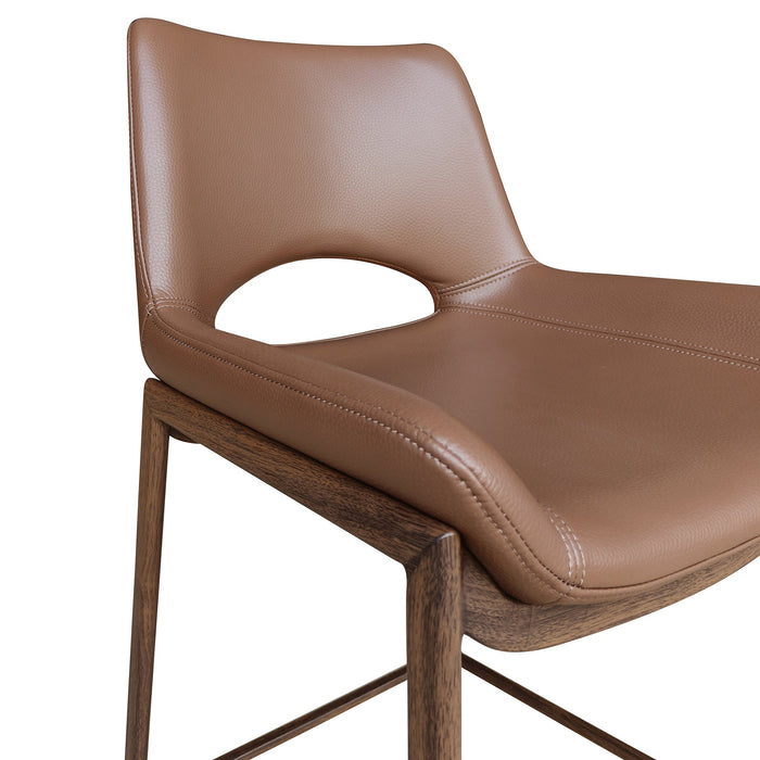 Icona 30" Bar Stool Saddle Walnut