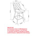 Devo 26" Counter Stool, Set of 2, in Black - Furniture Depot