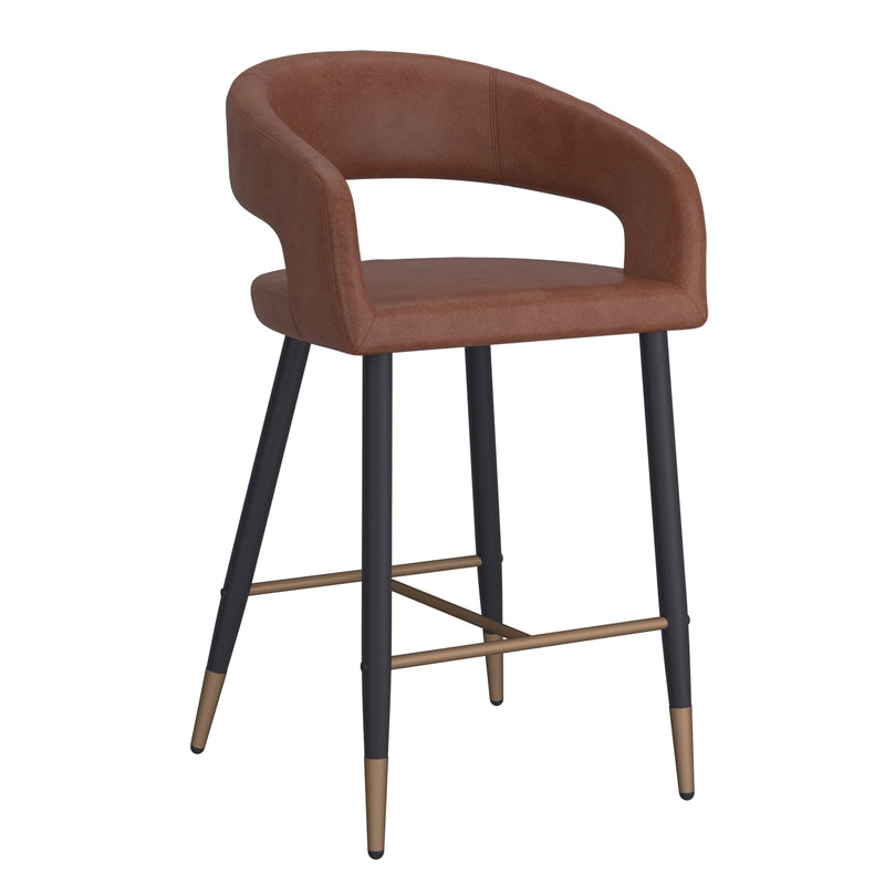 Crimson 26'' Counter stool , set of 2, in Saddle