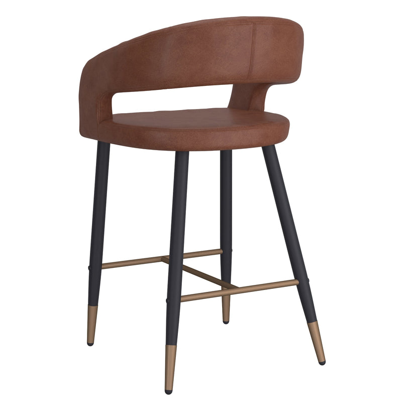 Crimson 26'' Counter stool , set of 2, in Saddle