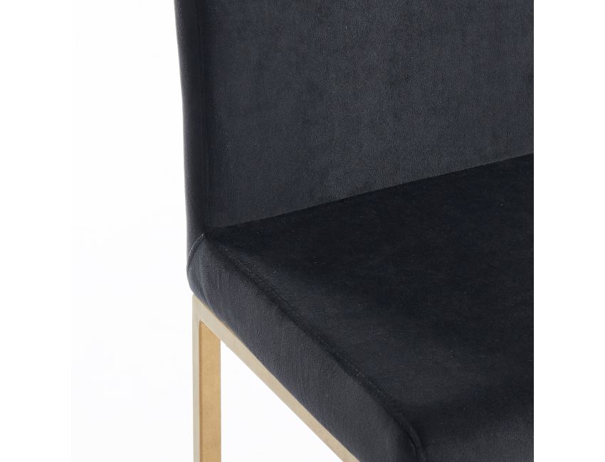 Diego 26" Counter Stool Black/Aged Gold (Set of 2)