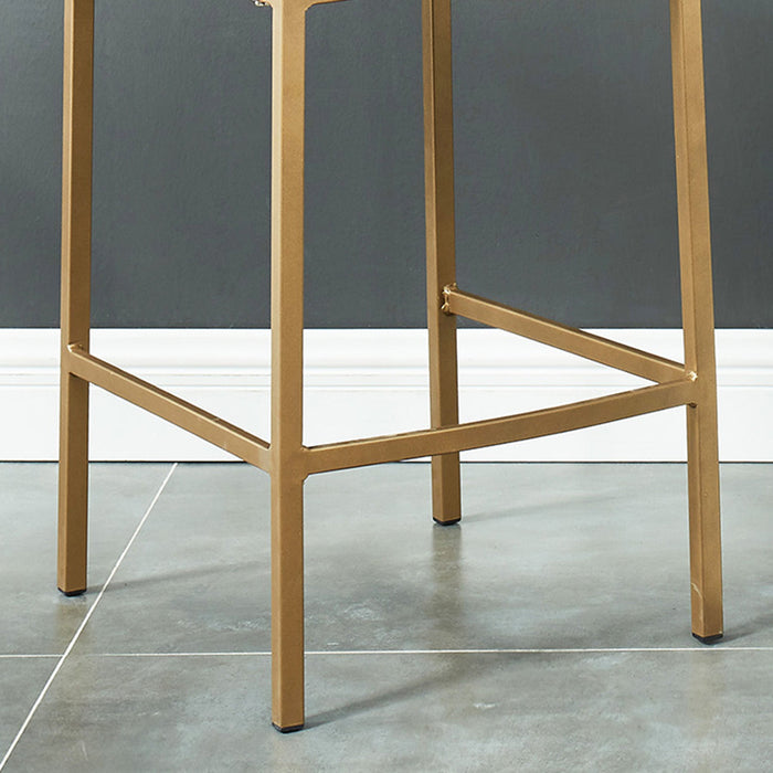 Diego 26" Counter Stool Black/Aged Gold