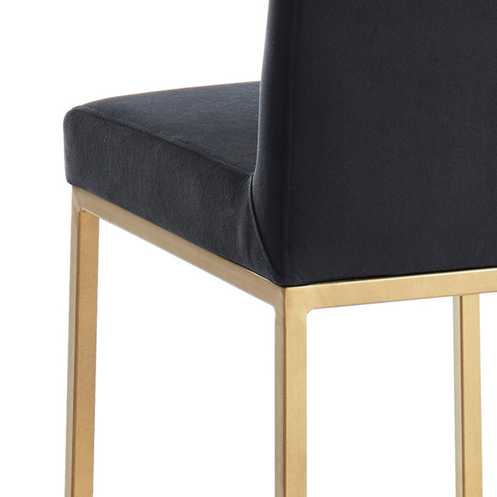 Diego 26" Counter Stool Black/Aged Gold