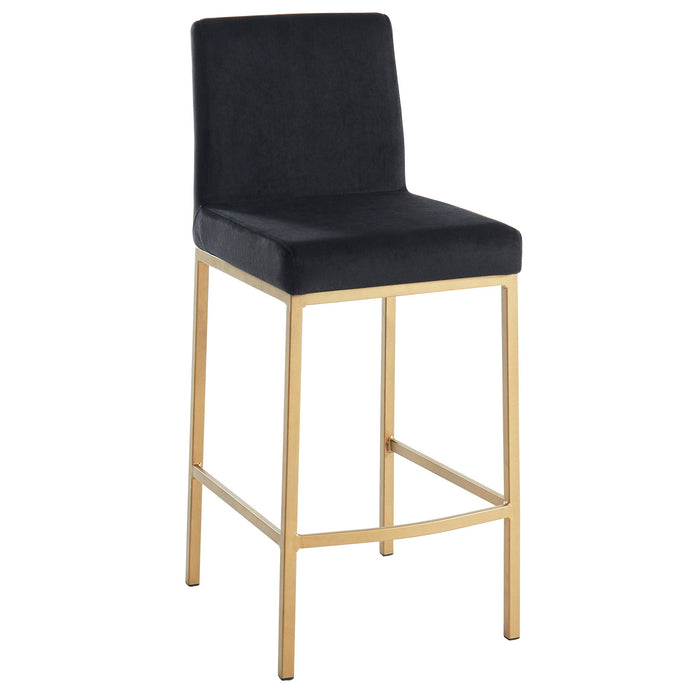 Diego 26" Counter Stool Black/Aged Gold