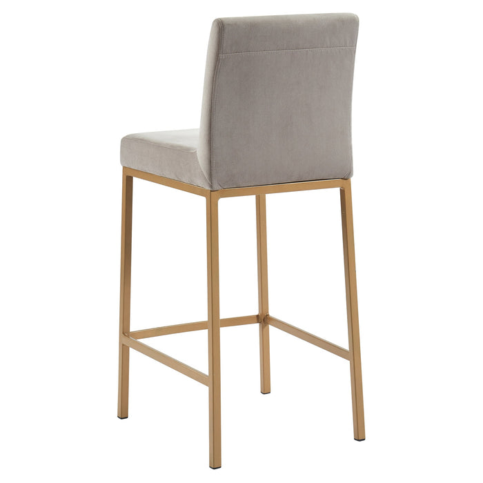 Diego 26" Counter Stool Grey/Aged Gold