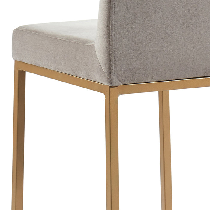 Diego 26" Counter Stool Grey/Aged Gold