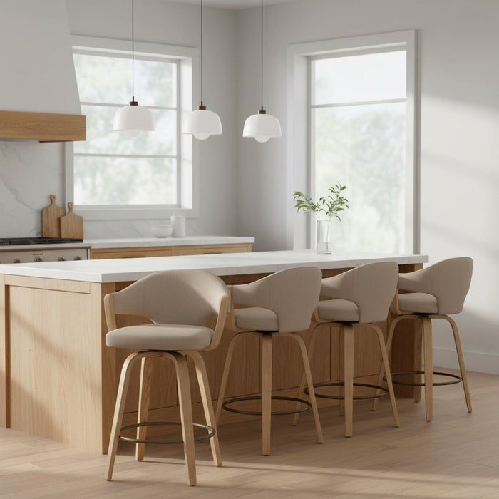 Freya 26'' Counter Stool Toffee Natural