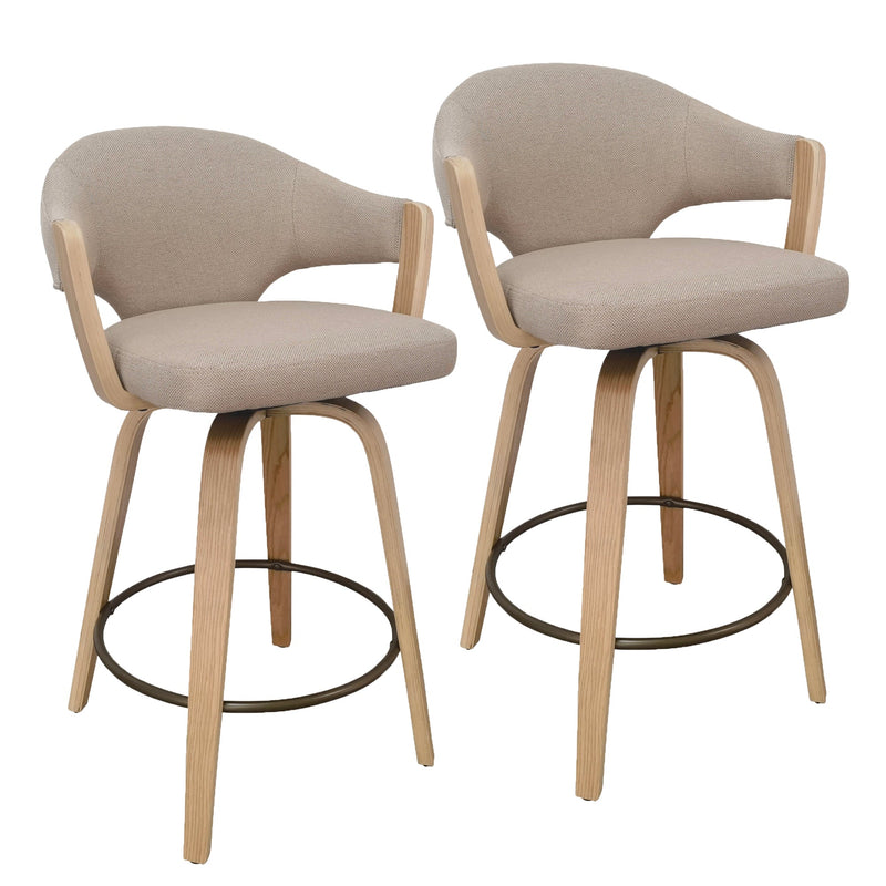Freya 26'' Counter Stool Toffee Natural (Set of2)
