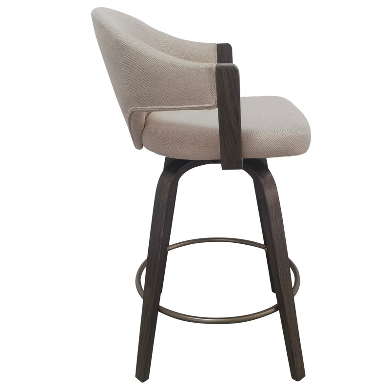 Freya 26'' Counter Stool Toffee Walnut (Set of 2)