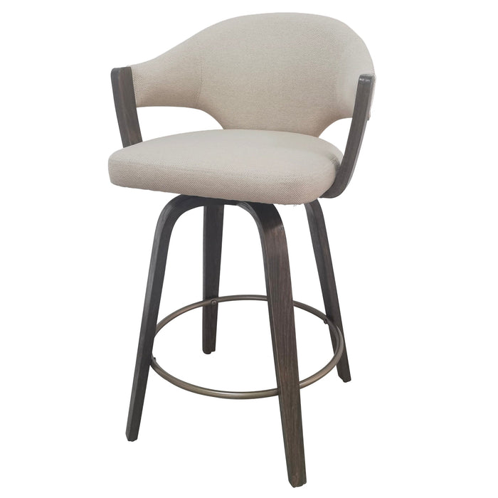 Freya 26'' Counter Stool Toffee Walnut