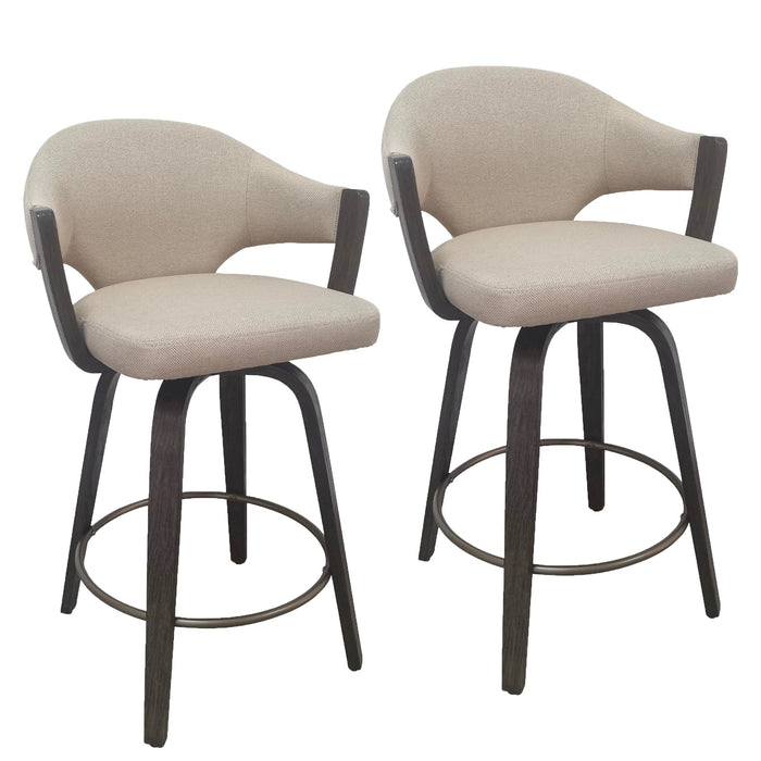 Freya 26'' Counter Stool Toffee Walnut