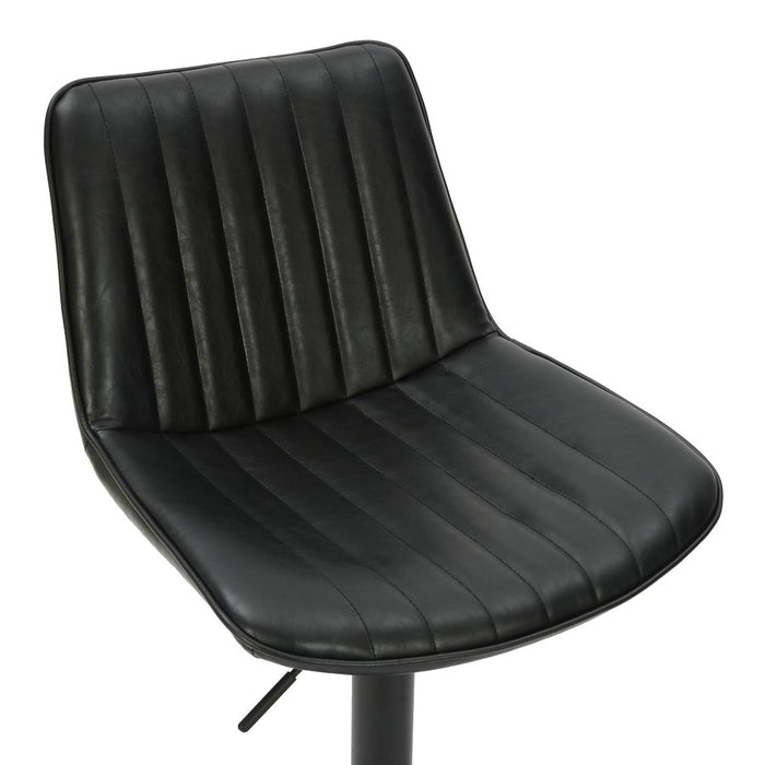 Kosi Adjustable Air-Lift Stool, set of 2, in Black