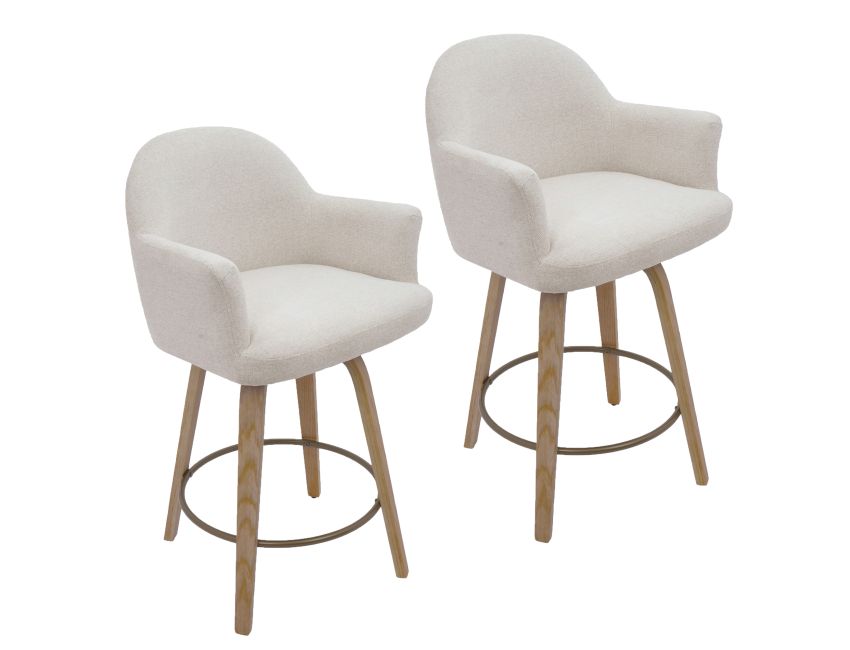 Torra Counter Stool  Collection with Swivel, Set of 2