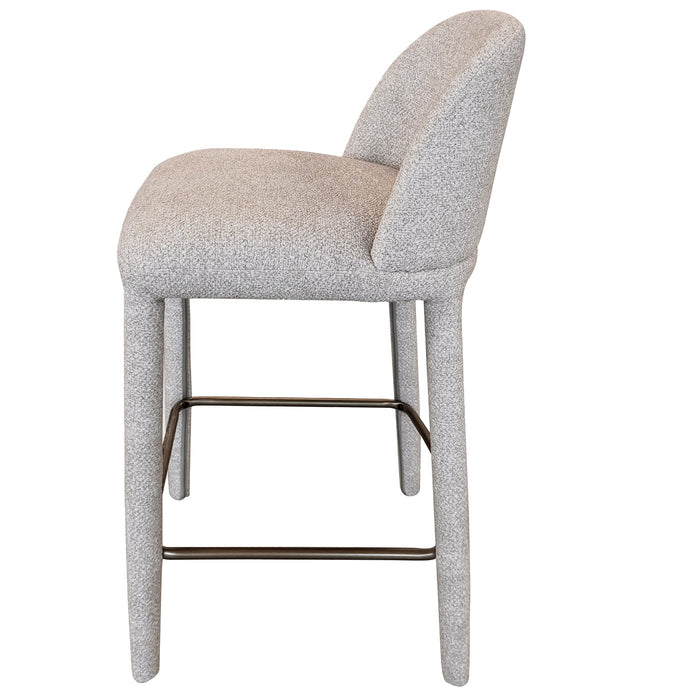 Kiara 26'' Counter Stool Beige Set of 2