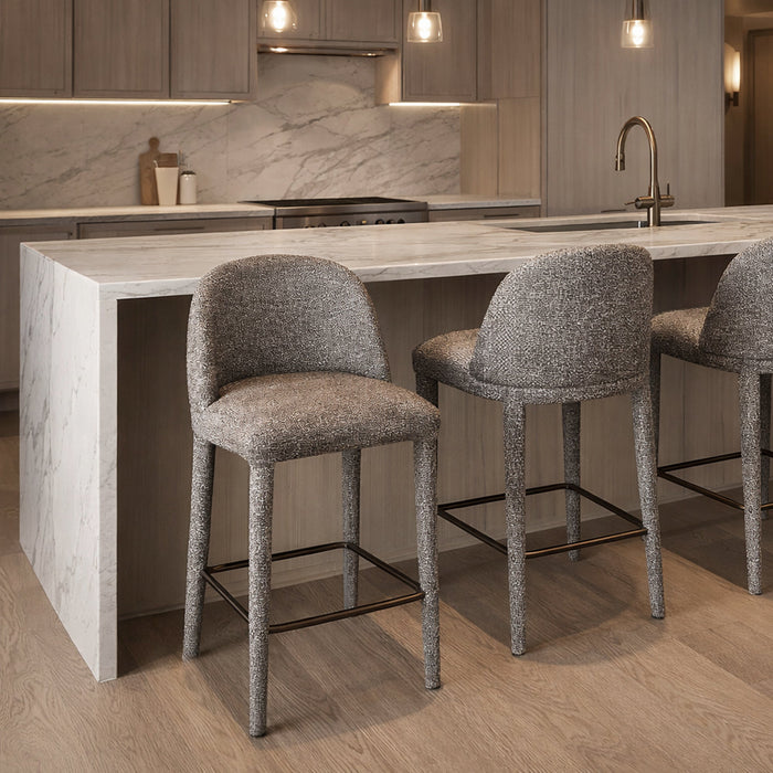 Kiara 26'' Counter Stool Brown Set of 2
