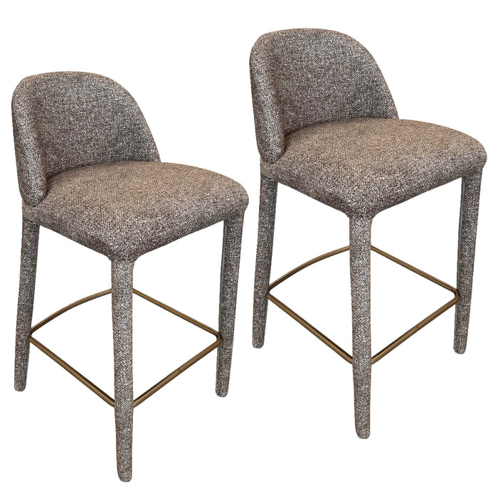 Kiara 26'' Counter Stool Brown Set of 2