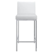 Porto 26" Counter Stool, Set of 2, in White - Furniture Depot