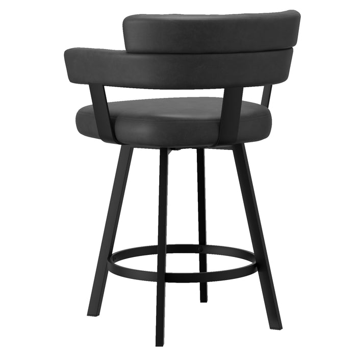 Oberon 26" Counter Stool Charcoal Set 0f 2