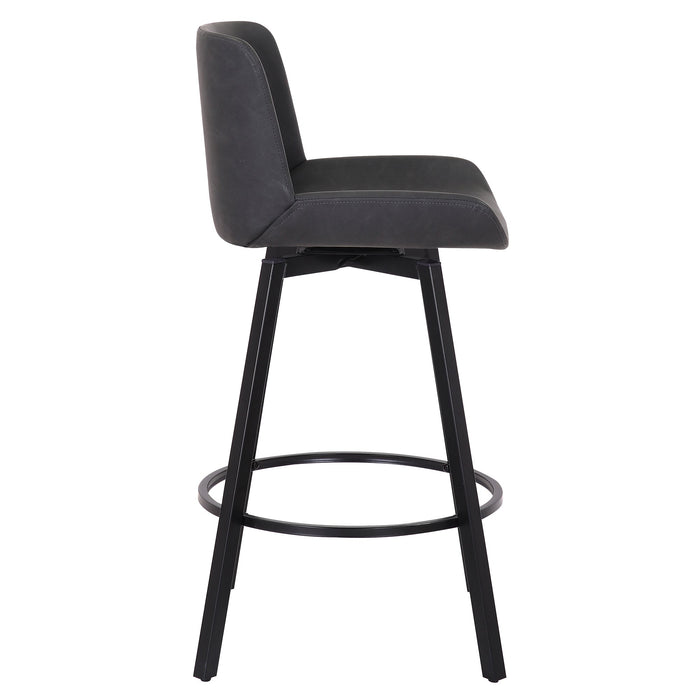 Fern 26'' Counter Stool Pu Charcoal