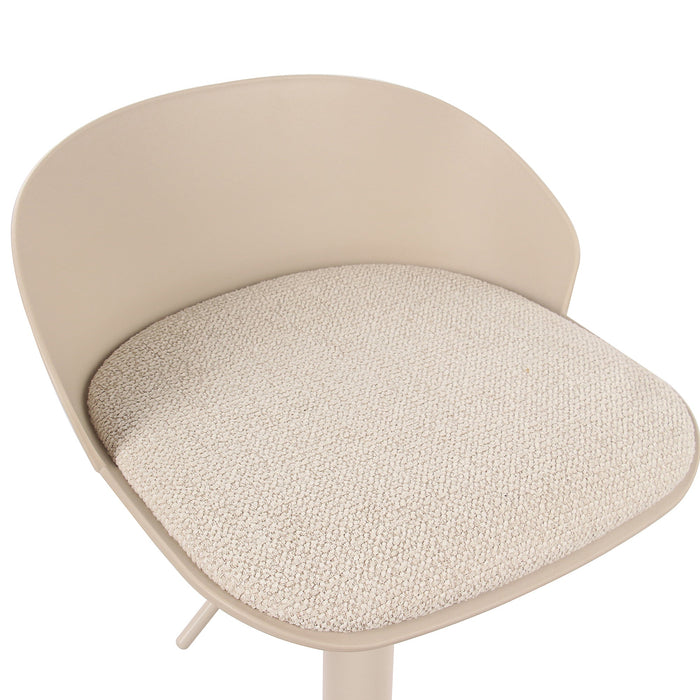 Mabel Air Lift Stool Beige Set of 2