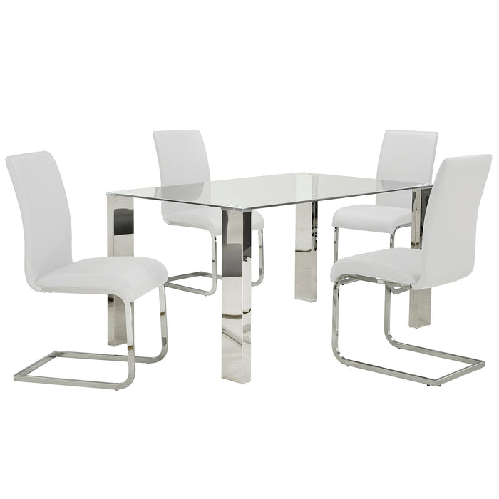 Frankfurt Maxim Wt 5pc Dining Set