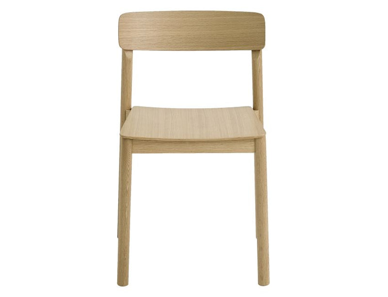Thalia and Felix 5pc Dining Set - Ivory and Travertine Table and Natural Chairs