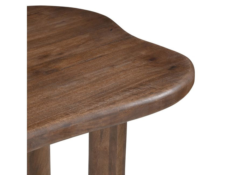 Zaloa and Auggie 9pc Dining Set - Walnut Table and Black Chairs
