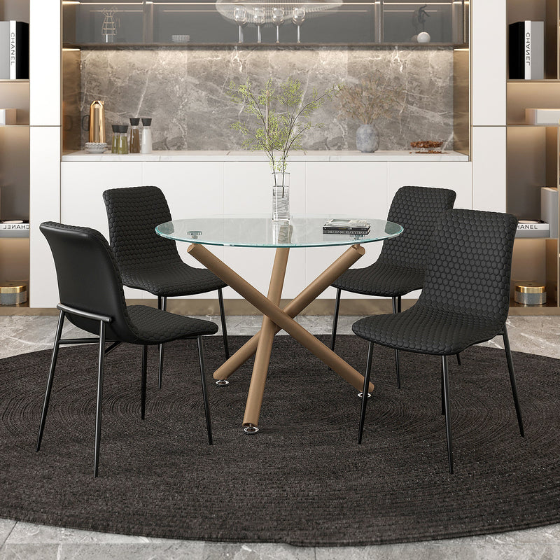 Carmilla_Brixx Blk 5pc Dining Set