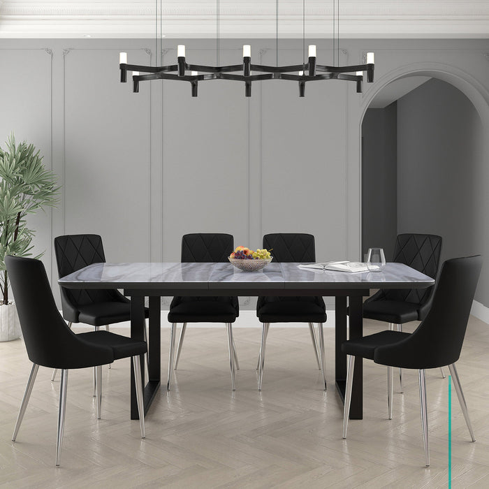 Gavin Devo Bk 7pc Dining Set