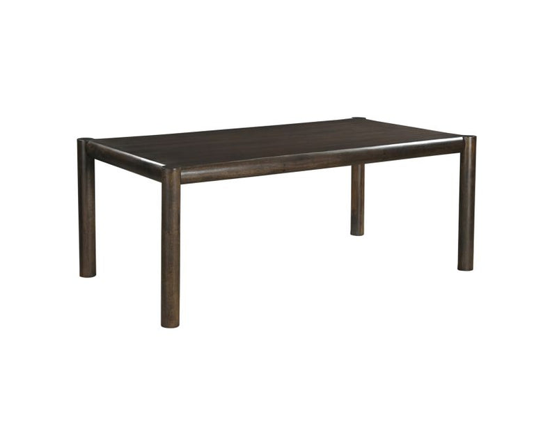 Advik and Bexley 7pc Dining Set - Mocha Table and Black and Dark Walnut Chairs