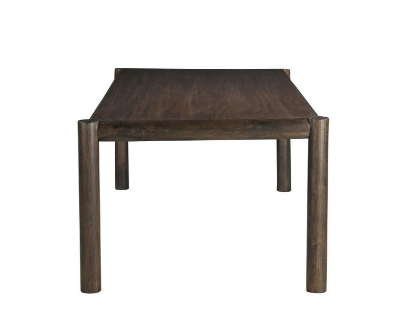 Advik and Celest 7pc Dining Set - Mocha Table and Brown and Dark Walnut Chairs