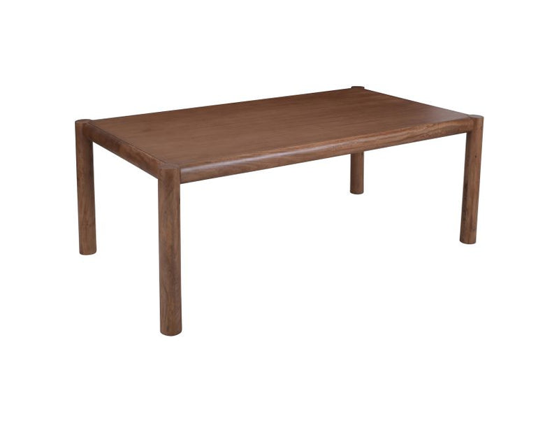 Advik and Caden 7pc Dining Set - Walnut Table and Moss Chairs