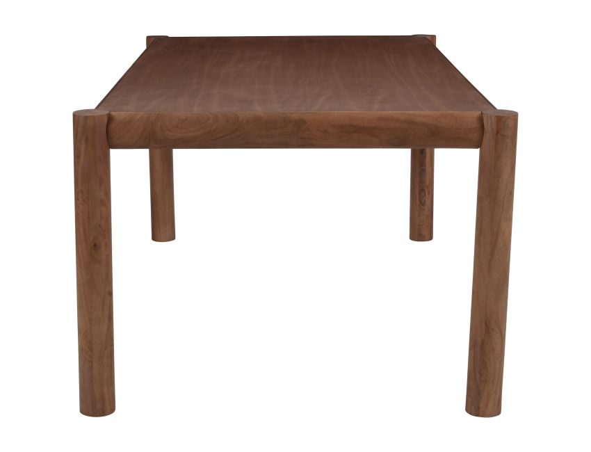 Advik and Brodi 7pc Dining Set - Walnut Table and Charcoal Faux Leather Chairs