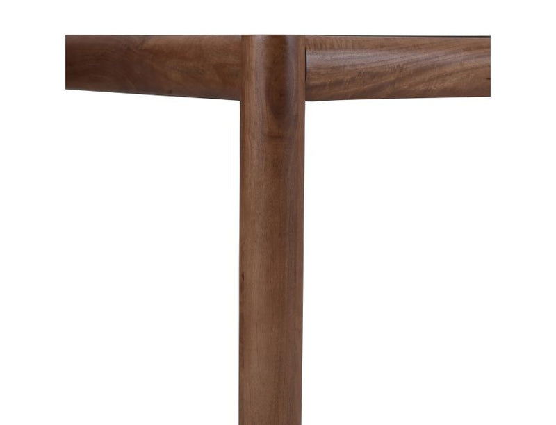 Advik and Caden 7pc Dining Set - Walnut Table and Moss Chairs