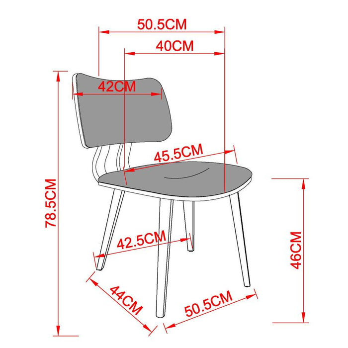 Suzette/Zuni 5pc Dining Set in Black with Black Chair