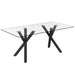 Stark/Venice 7pc Dining Set, Black/Beige - Furniture Depot