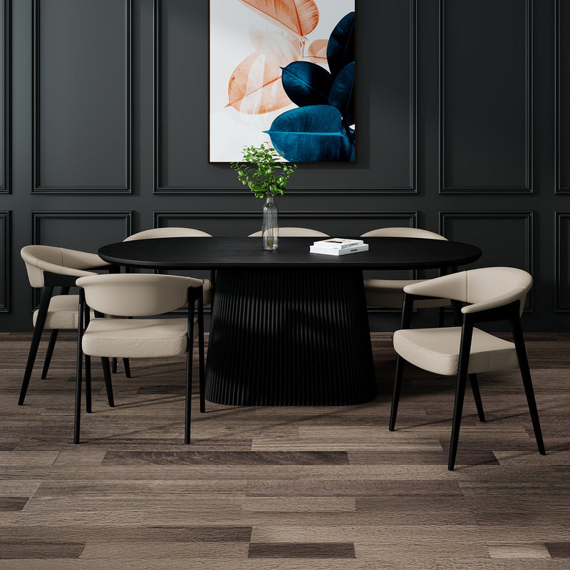 Tovas Ov Blk Bexley Msh 7pc Dining Set