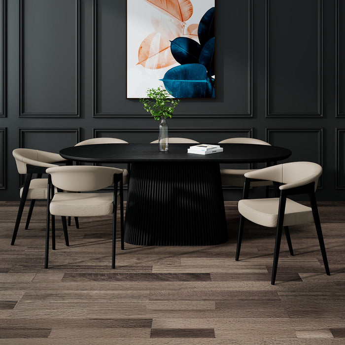 Tovas Ov Blk Bexley Msh 7pc Dining Set