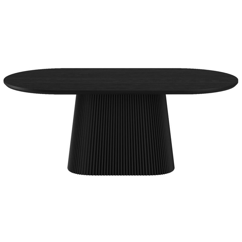 Tovas Ov Blk Caspian Blk 7pc Dining Set