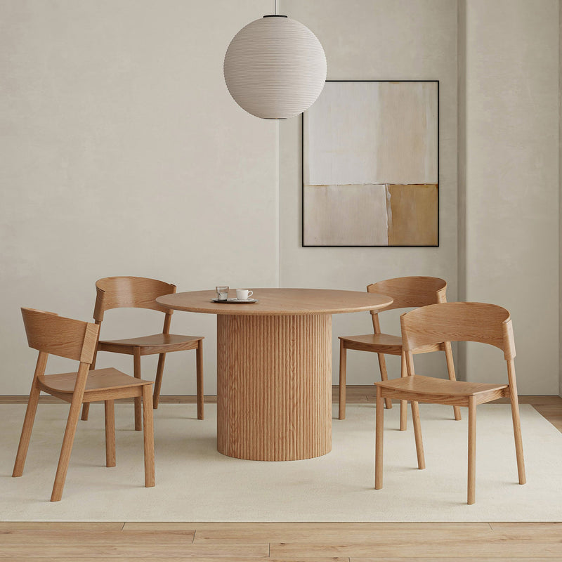 Tovas Rnd Nat_Elias Nat 5pc Dining Set