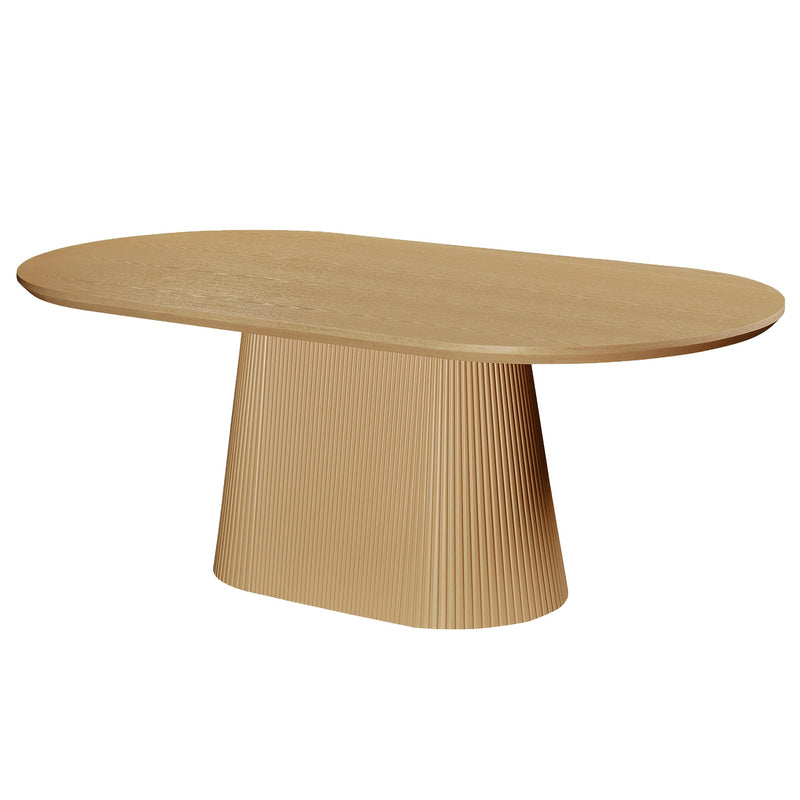 Tovas Ov Nat Orias Lt Oak 7pc Dining Set
