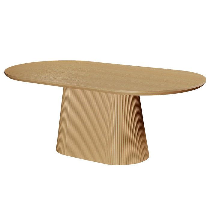 Tovas Ov Nat Orias Lt Oak 7pc Dining Set